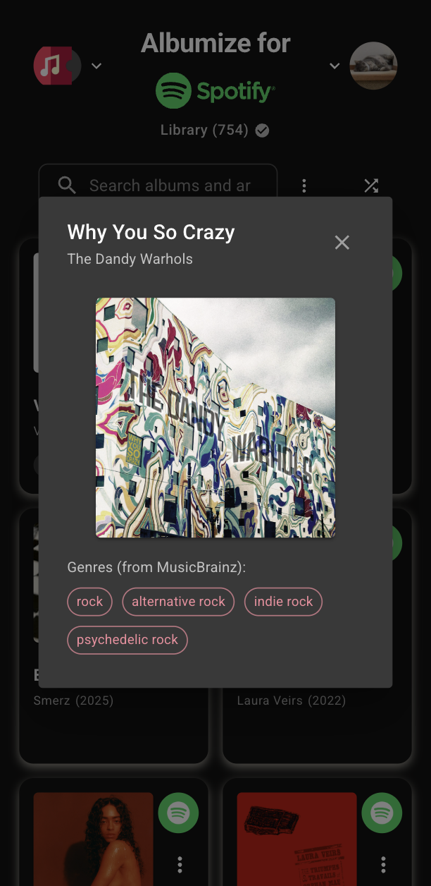 MusicBrainz genres